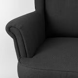 Lounge Chair For Living Room ,Comfortable Seating Luxury Chair, Upholstery Polyester and Teak Wood Legs With wooden Polish -Grey