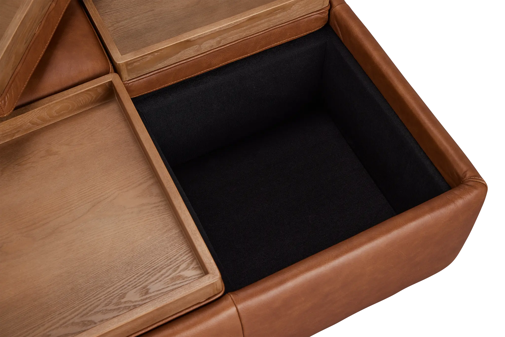 Elegant Ottoman – Squared Design with Storage and Upholstery for Stylish, Living Room