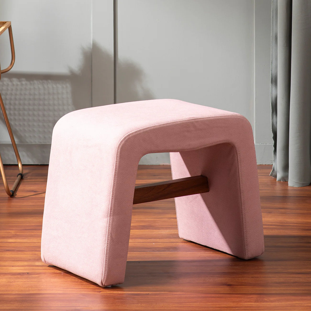 Ottoman for Living Room Upholstery with Durable Wooden Frame, Design, Perfect as Stylish Seating