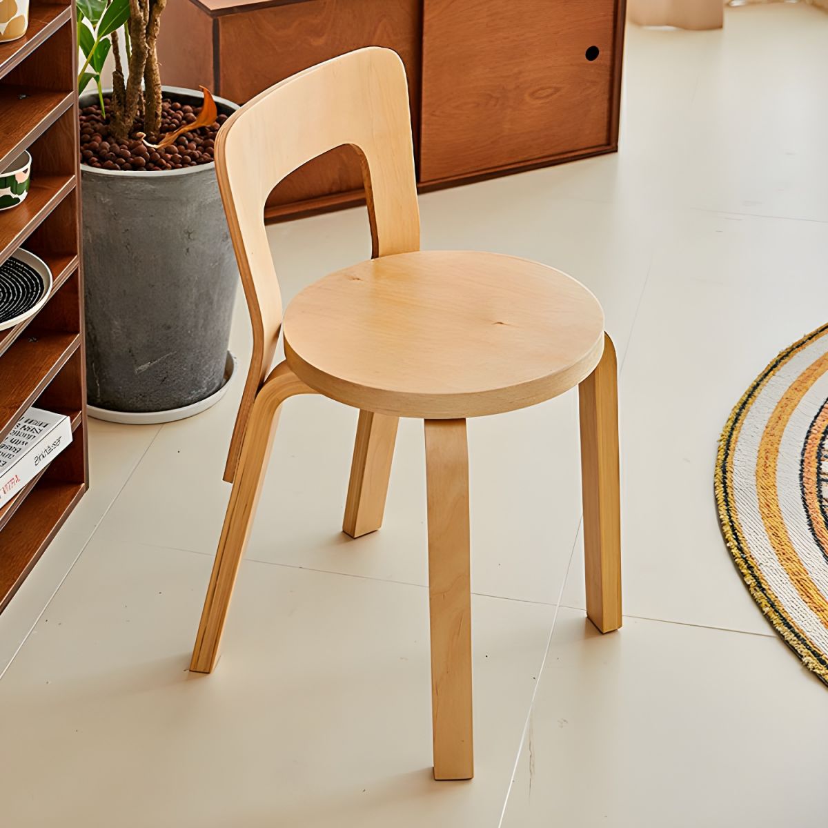 Modern Wooden Dining Chair for Home & Kitchen - Ergonomic & Durable Seating