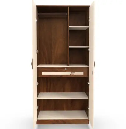 Wardrobe for Compact Bedroom Modern Design with Modern Finish With 2 Door And Mirror.