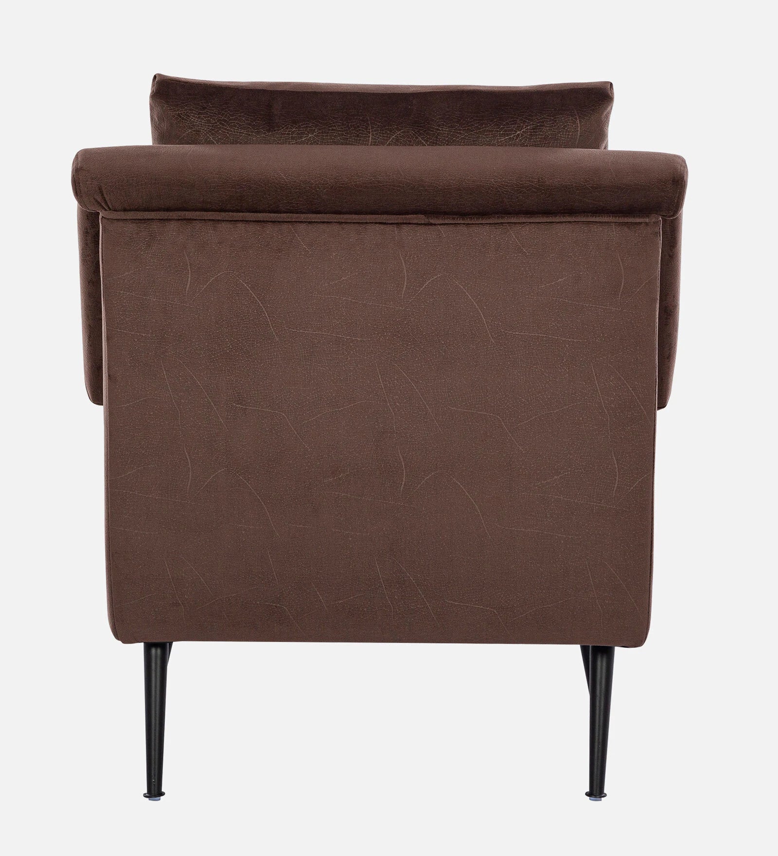 Lounge Chair with Arm For Home Furniture Modern & Durable Design Upholstery Velvet Comfortable Seating for Living Room & Offices - Dark Brown