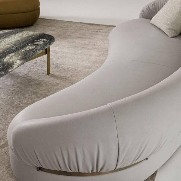 3-Seater Sofa Showcasing Italian Aesthetics, Premium Suede Upholstery, Deep Comfort Seating, Sturdy Build and Elegant