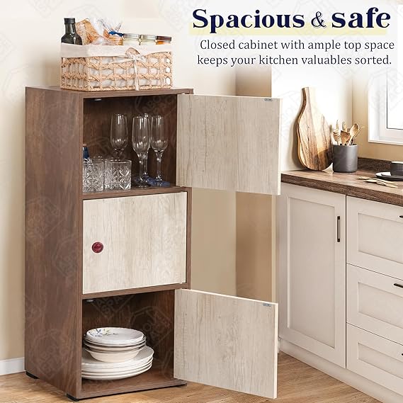 Cabinet with – walnut finish, storage solution Solid Sheesham Wood Sideboard (Copy)