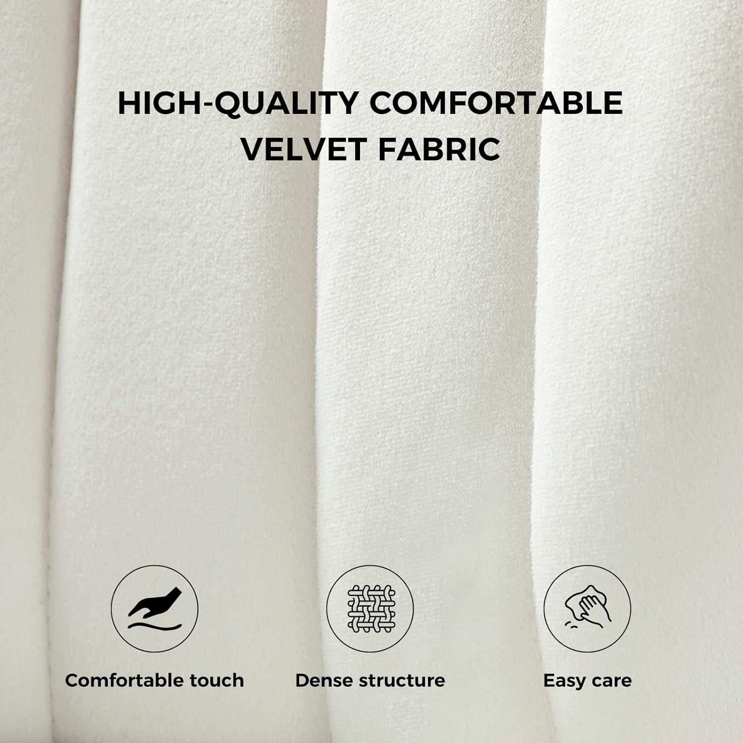 Modern White Velvet Dining Chairs with Gold Legs - Elegant & Comfortable Home Furniture