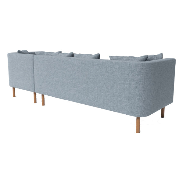 L-Seater Sofa Luxury For Home Furniture Upholstery Suede Fabric and Premium Quality Fabric and A-Class Quality Wood For Living Room
