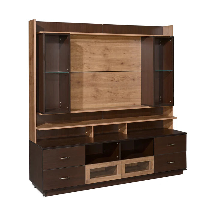 Wooden TV Wall Cabinet with Stylish finish, and Wall-Mounted Design for Modern living room Interiors