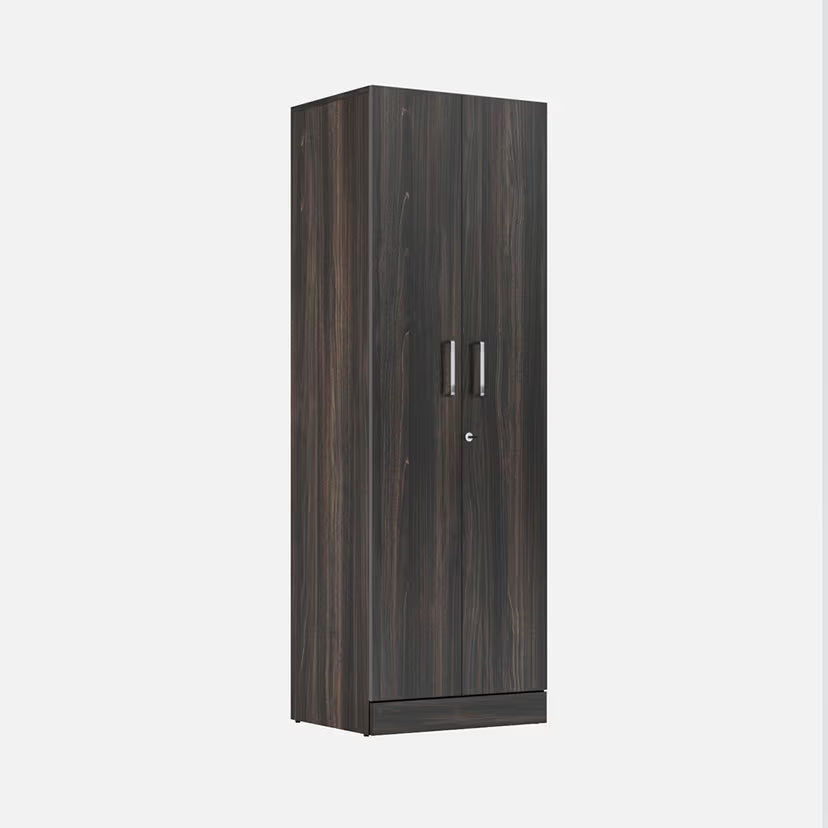 2 Door Wooden Wardrobe with One Sliding Shelf & Modern Design with Durable and Shelf Units