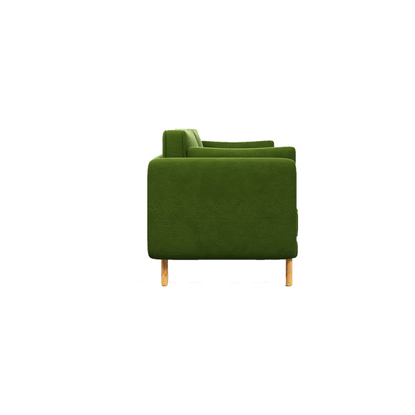 3 Seater Sofa For Home Furniture Upholstery Fabric Modern & Durable Design For Living Room -Green
