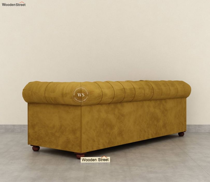 3-Seater Sofa with Tufted Design, Velvet Fabric, Superior Comfort, and Offering Superior Comfort and Enduring Quality.