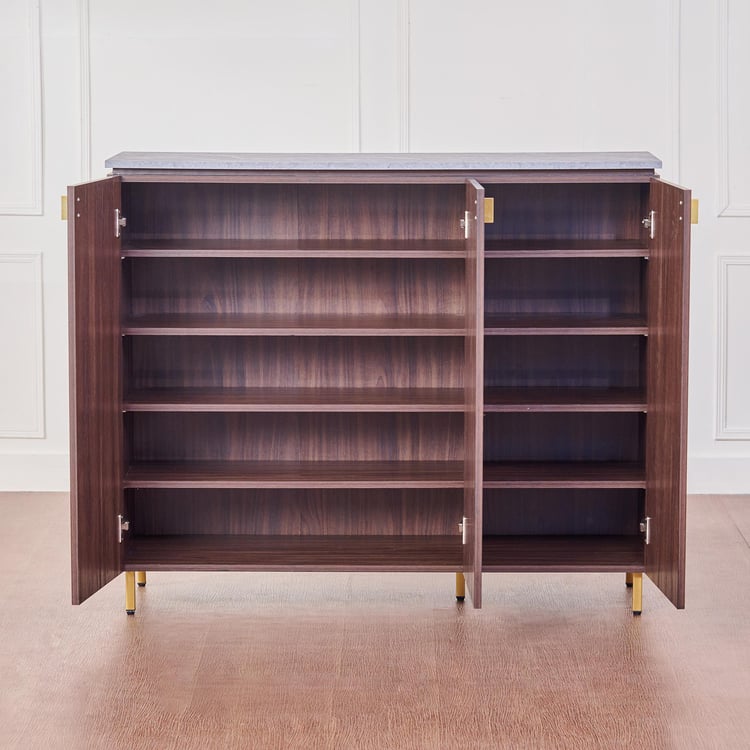 Wooden Shoes Storage Cabinet with Wooden Shelves, Shelves for Organised and Stylish Storage