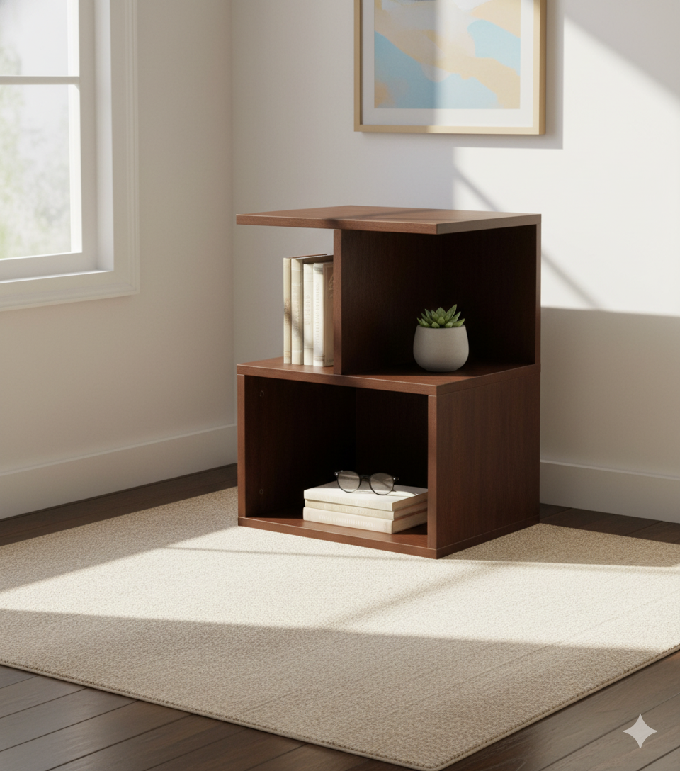 পার্টিকেল বোর্ড ফ্রেমে সাইড টেবিল