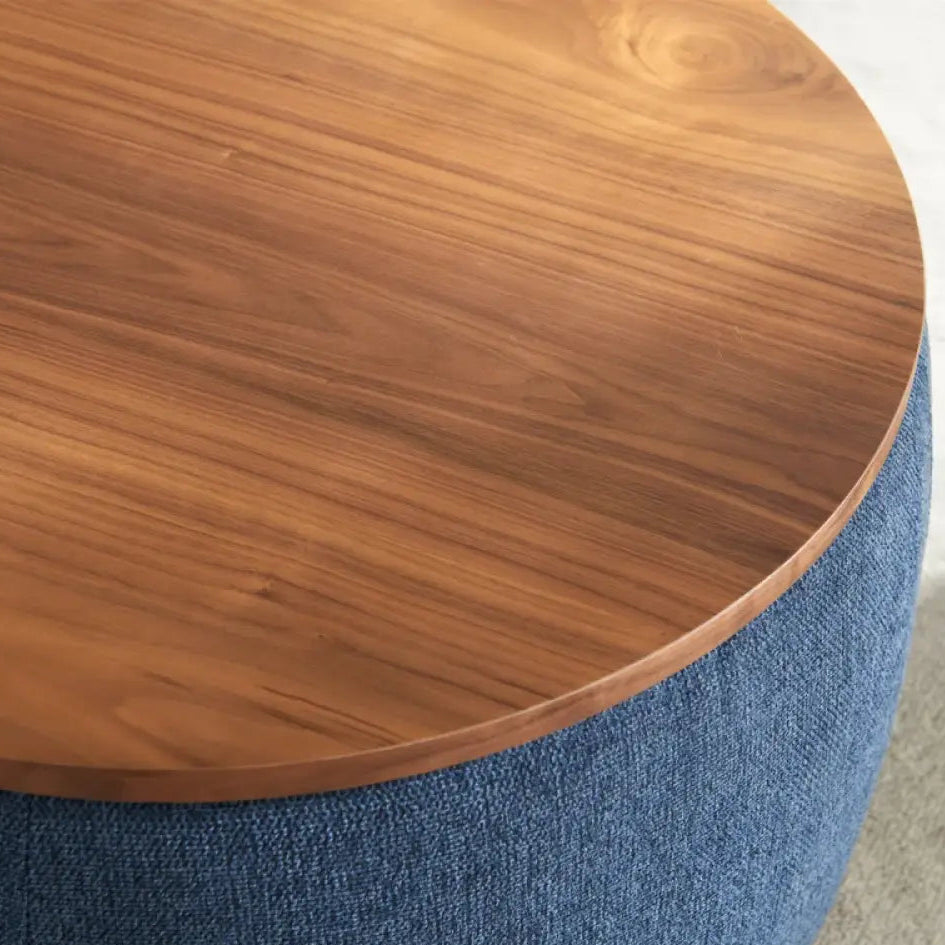 Ottoman Table with Storage – Removable Wood Top Spacious Hidden for Living Room or Lounge.