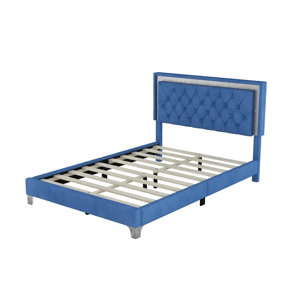 Premium Wooden King Size Bed with Upholstered Headboard – Sleek, Stylish Comfort Bed