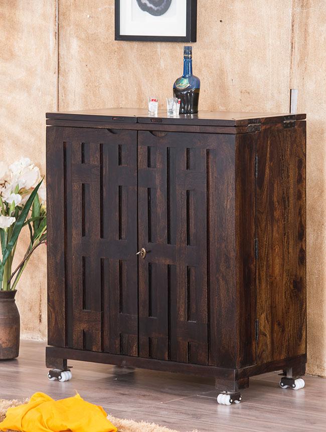 Wooden Bar Storage Cabinet Organizer with Premium and Long-Lasting Quality