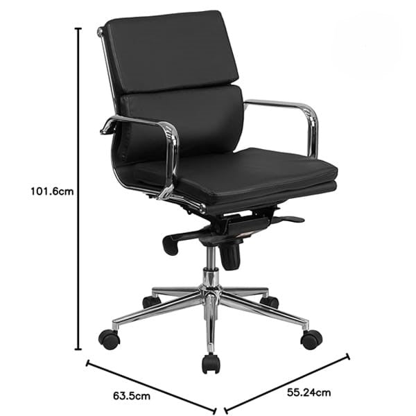 Mid Back Office Executive Chair with Comfortable, Soft Seating and Experience Superior Support and Lasting Comfort