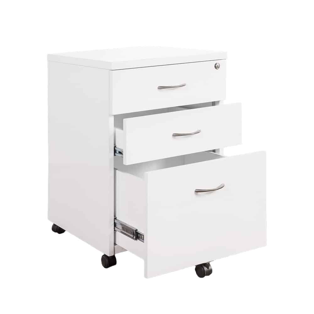 Reception Table for Office Made in Engineered Wood with Aluminum Trim Lines Stylish Design for a Professional First Impression
