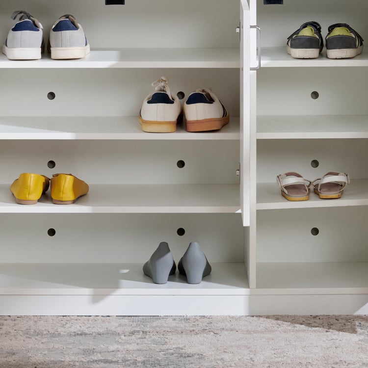 Wooden Shoes Storage Cabinet with Premium Shelves, Modern Shoe Cabinet with Soft hinges Mechanism