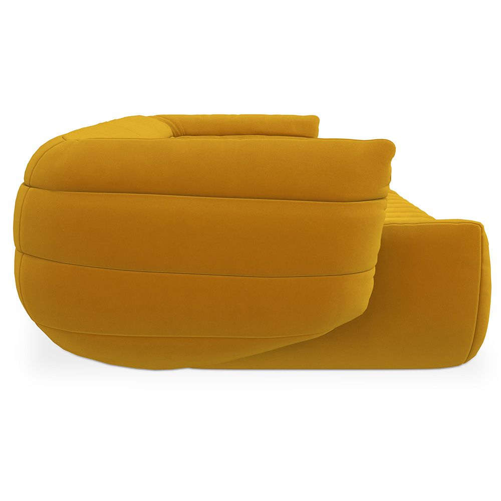 Modern 3-Seater Velvet Sofa with Plush Foam Cushion and soft texture with modern design