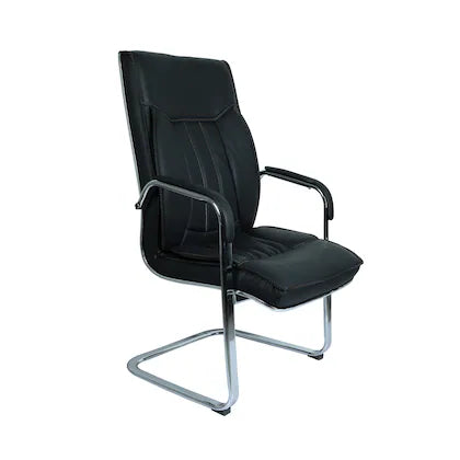 Office Visitor Chair with Arm Metal Frame Base
