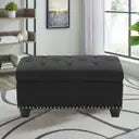 Ottoman For Home Furniture Upholstery Fabric & Comfortable Soft, Multi-Functional Premium And Durable for Living Room -Grey (Copy)
