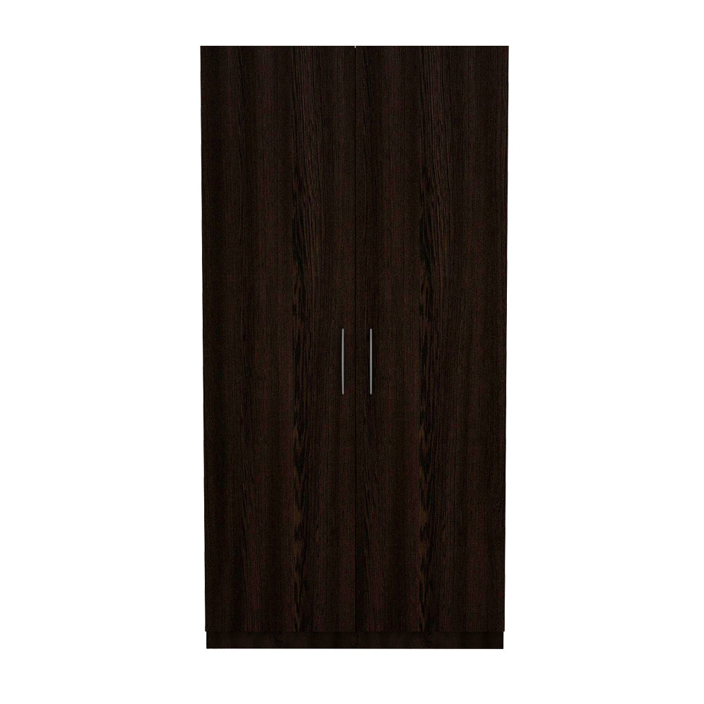 Wardrobe for Bedroom Storage – Two-Door with Hanging Space and Adjustable Shelves