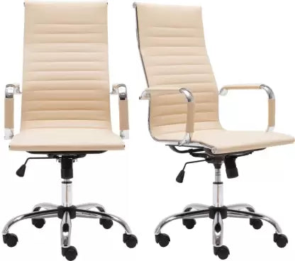 Metal Chrome Base High Back Office Executive Chair