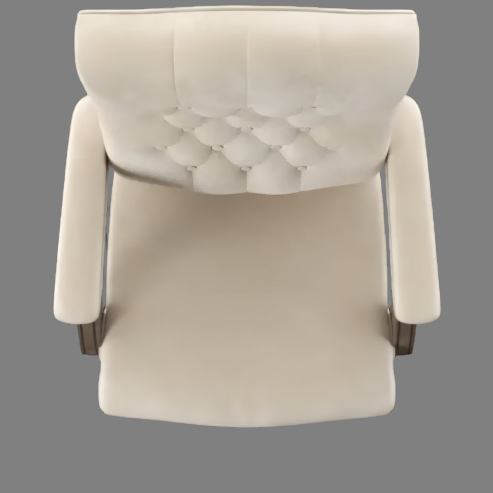 Director office Chair Tufted Design Made in Solid wood with Leatherette Upholstery & Armrest with Height Adjustable Chair