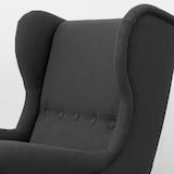 Lounge Chair For Living Room ,Comfortable Seating Luxury Chair, Upholstery Polyester and Teak Wood Legs With wooden Polish -Grey