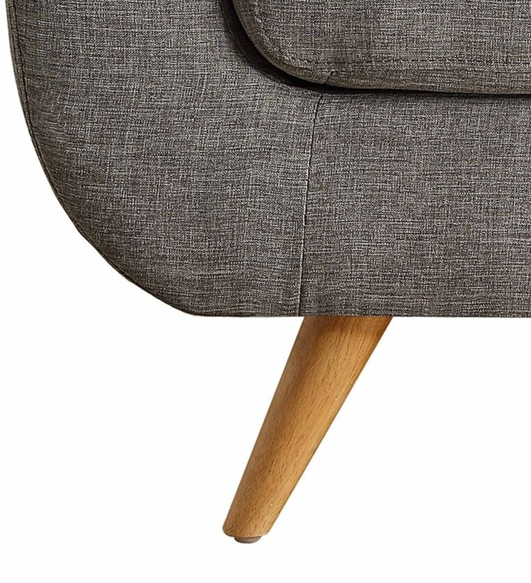 Lounge Chair For Home Furniture Premium & Durable Design Upholstery Fabric Comfortable Seating for Living Room & Offices - Dark Grey