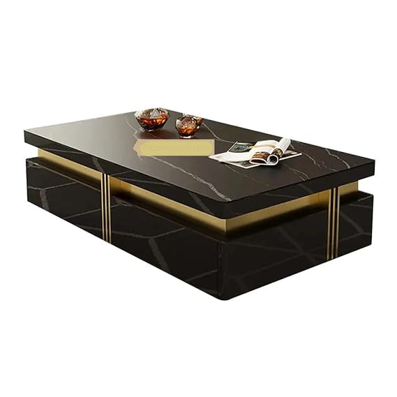 মেটাল ফ্রেম বেস গ্লাস সেন্টার টেবিল