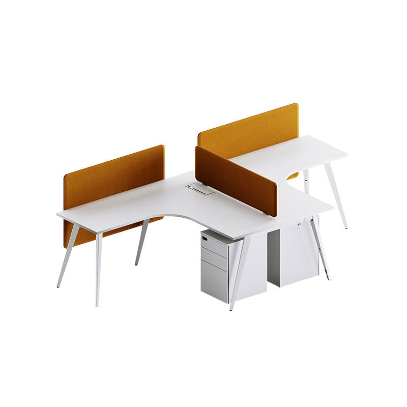 Modular Office Desk 6 Person Workstation Office Partition 4 Seat Office Workstation