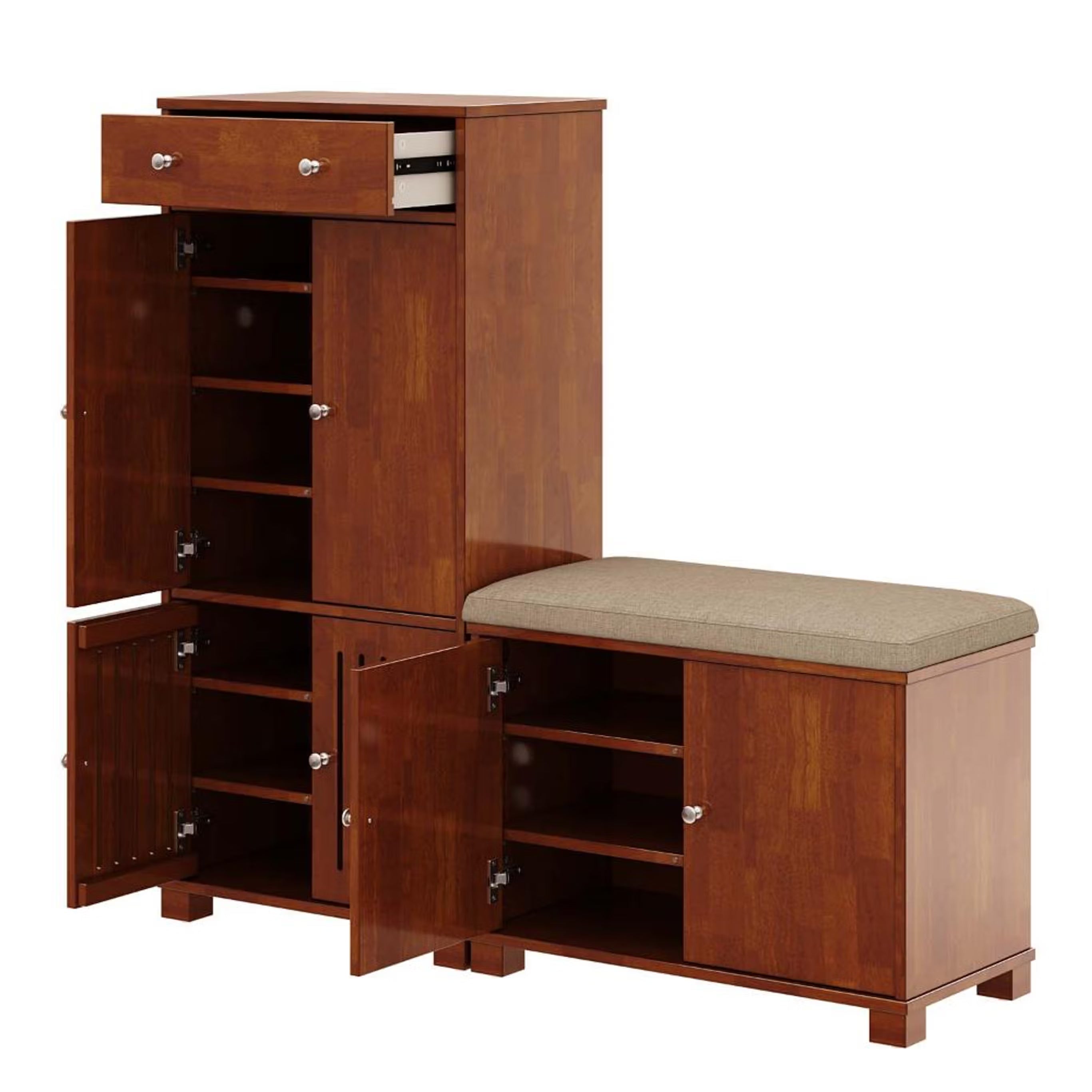 Wooden Shoes Storage Cabinet with Durable Build ,Contemporary Design and Premium Construction
