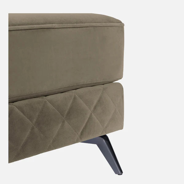 Ottoman Plouffe's For Home Furniture Foot Rest Premium And Durable Design Comfortable Seating for Living Room & Bedroom -Brown