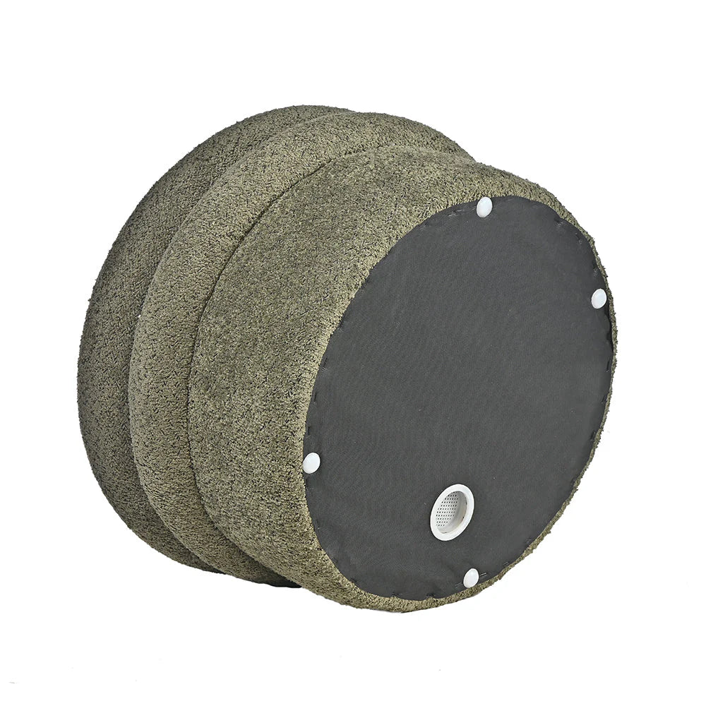 Ottoman with Plywood Base, Modern Design, Storage or Elegant Accent in Living Room or Bedroom.
