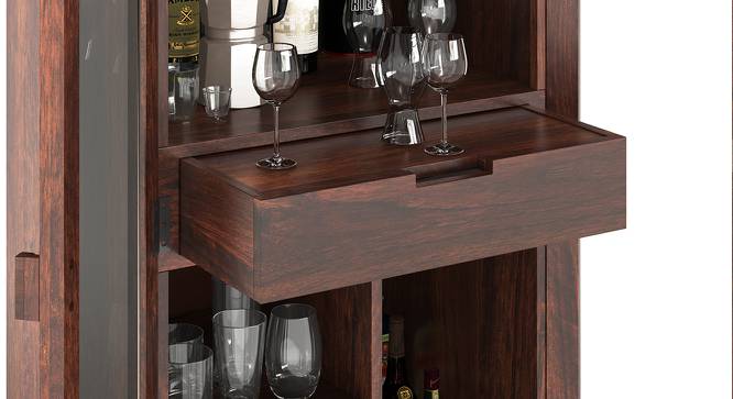 Wooden Bar Storage Cabinet with Durable Structure & Elegant Finish