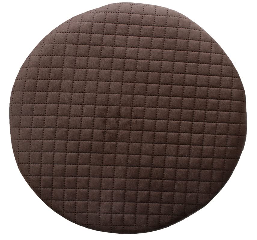 Ottoman Pouffes Sitting Stool for Living Room Dressing Table Puffy Footstool for Office or Home Decoration -Coffee Brown