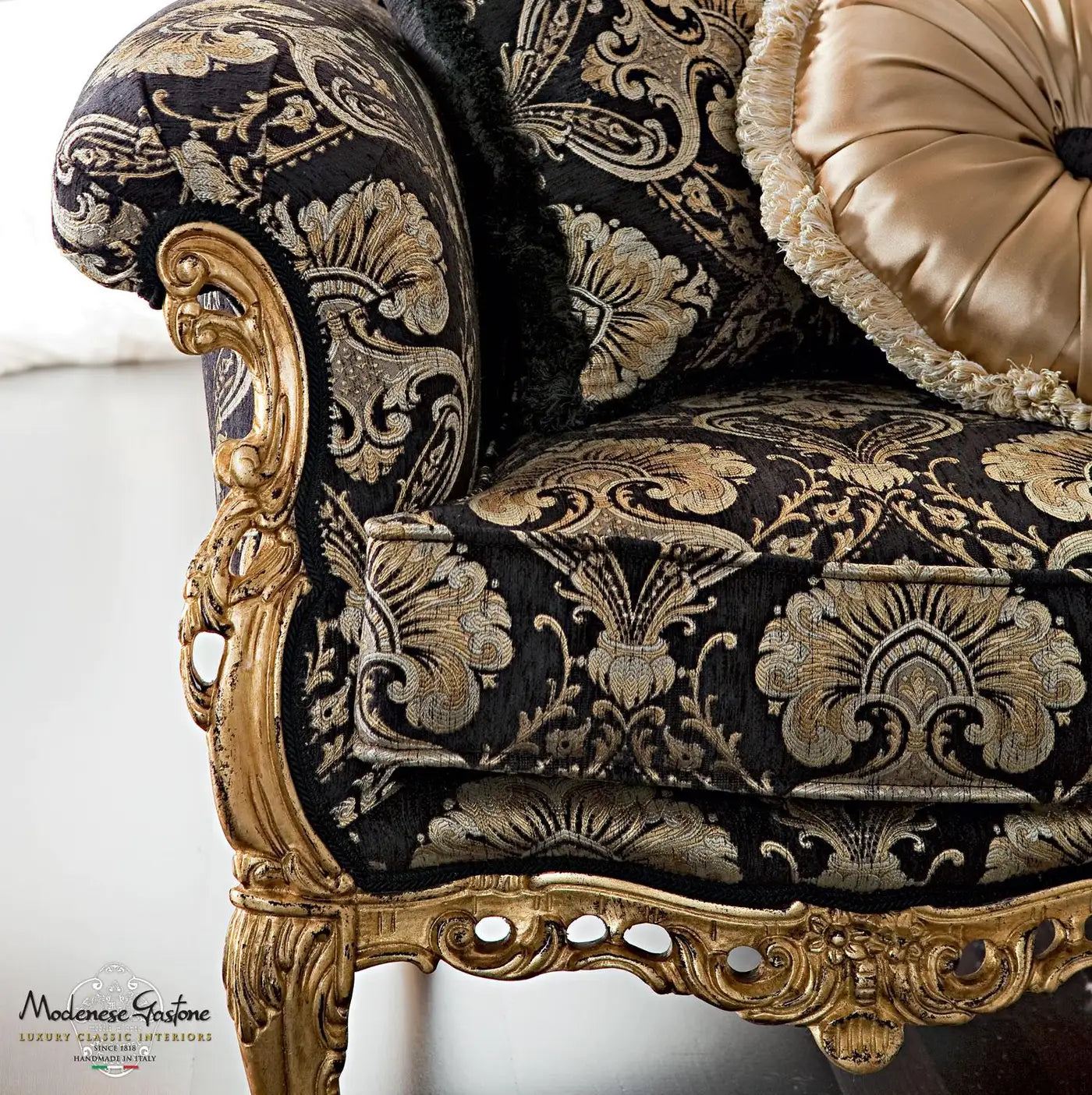 Luxury 3-Seater Carving Sofa for Home – Features Soft Velvet Upholstery and a Robust Hardwood Structure for Comfort and Premium Design