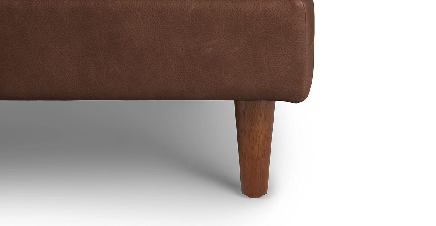 Pouffe For Home Furniture Upholstery Pu Leatherette Comfortable Seating Premium And Durable Design & Multi-Functional for Living Room -Brown