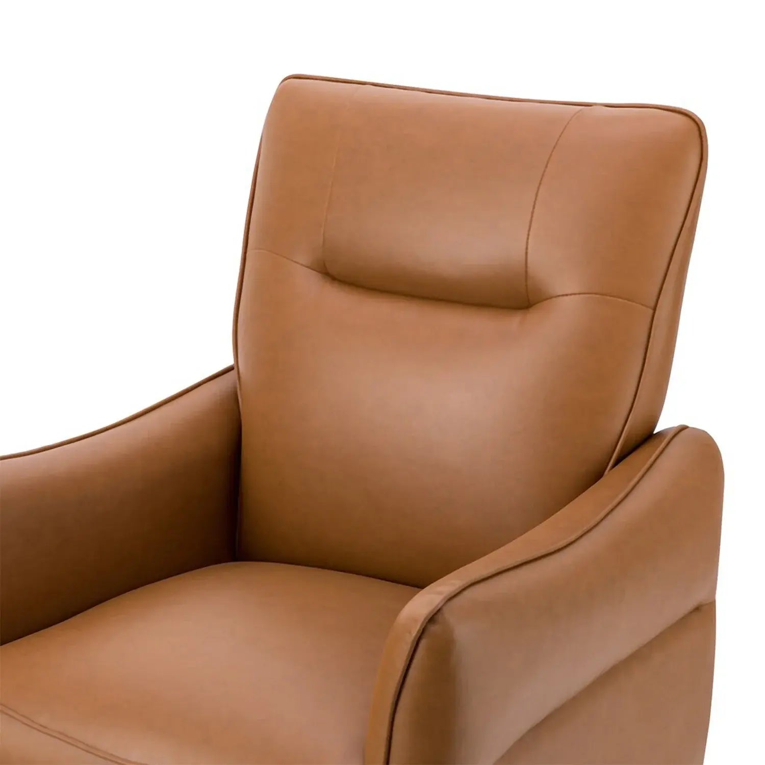 Lounge Chair with Arm Modern & Durable Design Upholstery Pu Leatherette Comfortable Seating for Living Room & Offices - Brown
