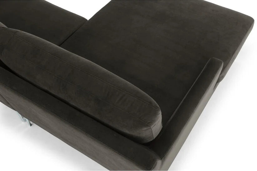 Sectional 3 Seater Spacious sofa Modern Design Premium Quality fabric Durable & Comfortable Padded Perfect for living Room -Black