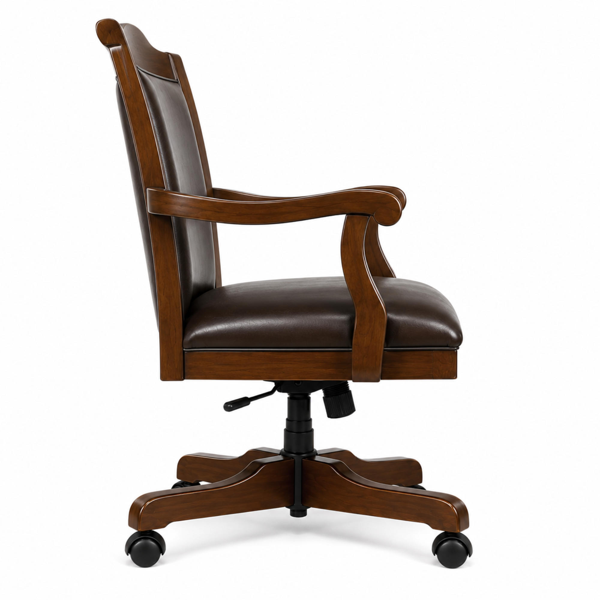 Director Chair for Royal office Furniture Luxury Premium Leatherette with Hand-carving Wooden