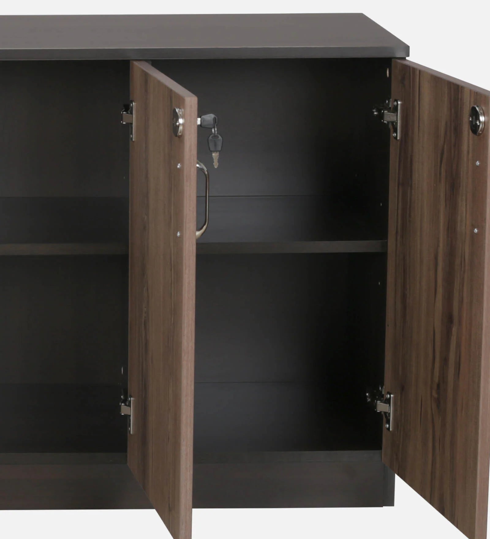 Cabinet in Dark Walnut – spacious storage unit blending elegant and for stylish, functional home décor.