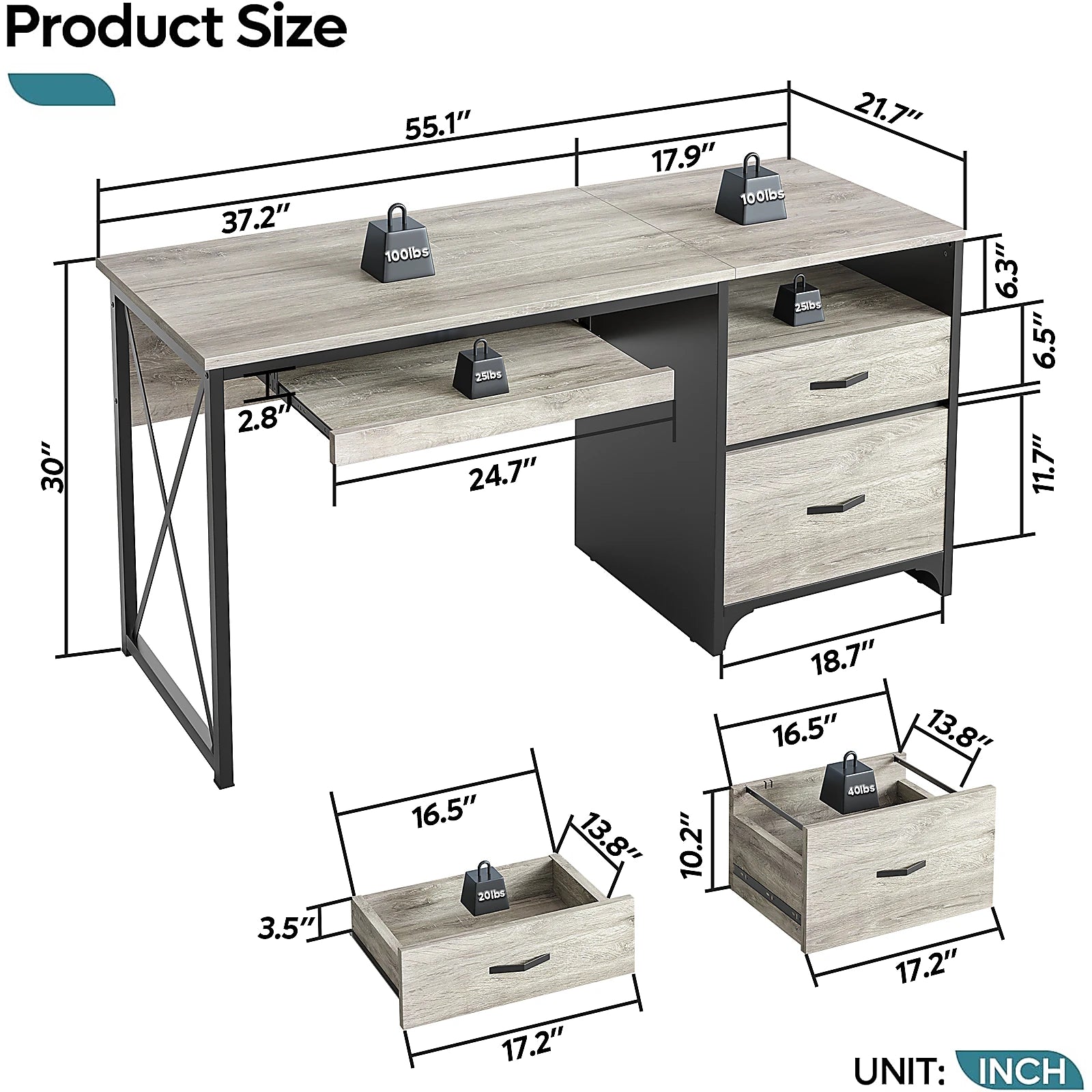 computer table office table study desk wooden table
