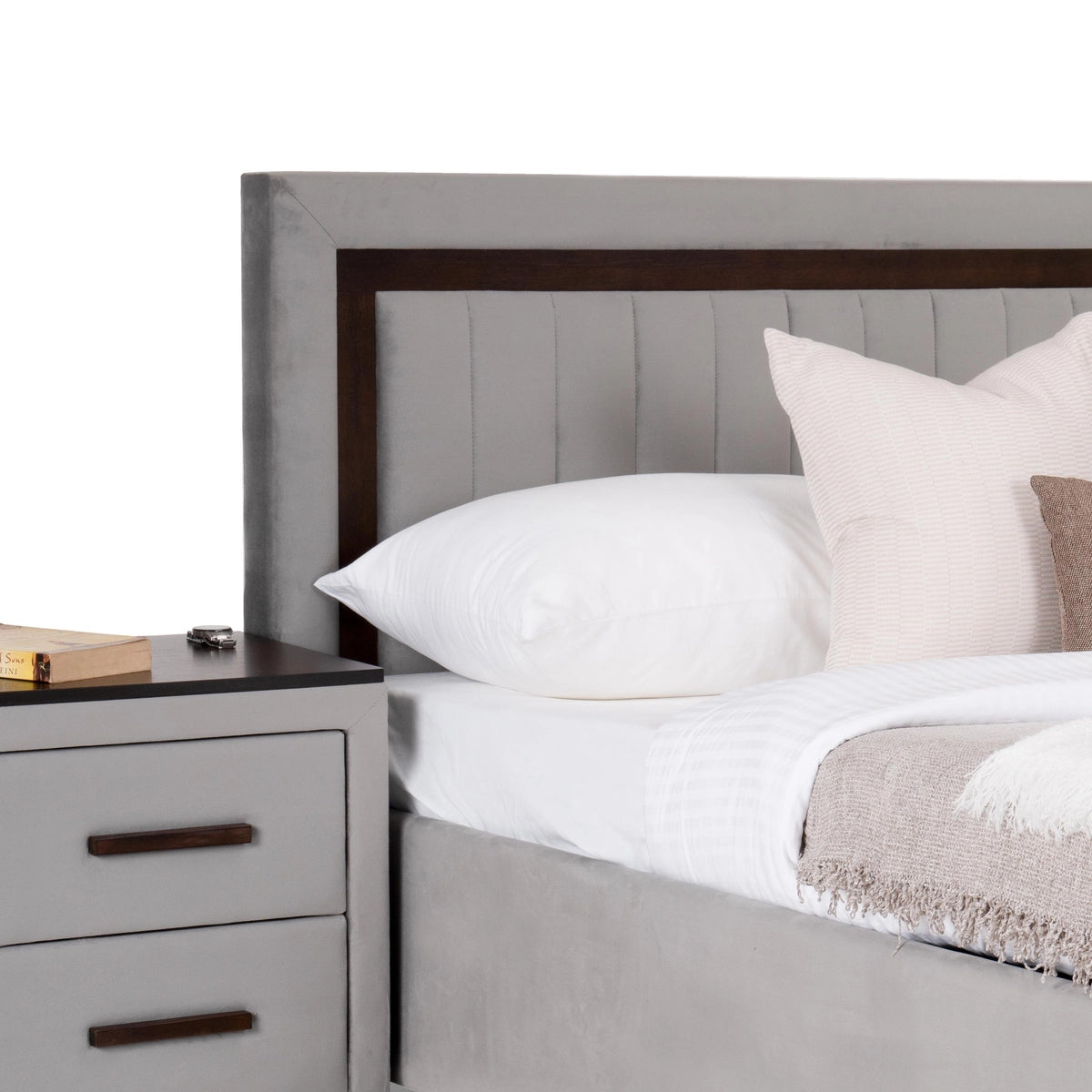 King Size Wooden Bed – Made in Plyboard with Premium Upholstered & Hydraulic Storage Design for Luxury & Comfort