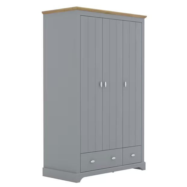 Wardrobe for Home 3-Door Ultra-Modern Look and Ultra-Modern Look and Soft-Close Hinges for Ease of Use