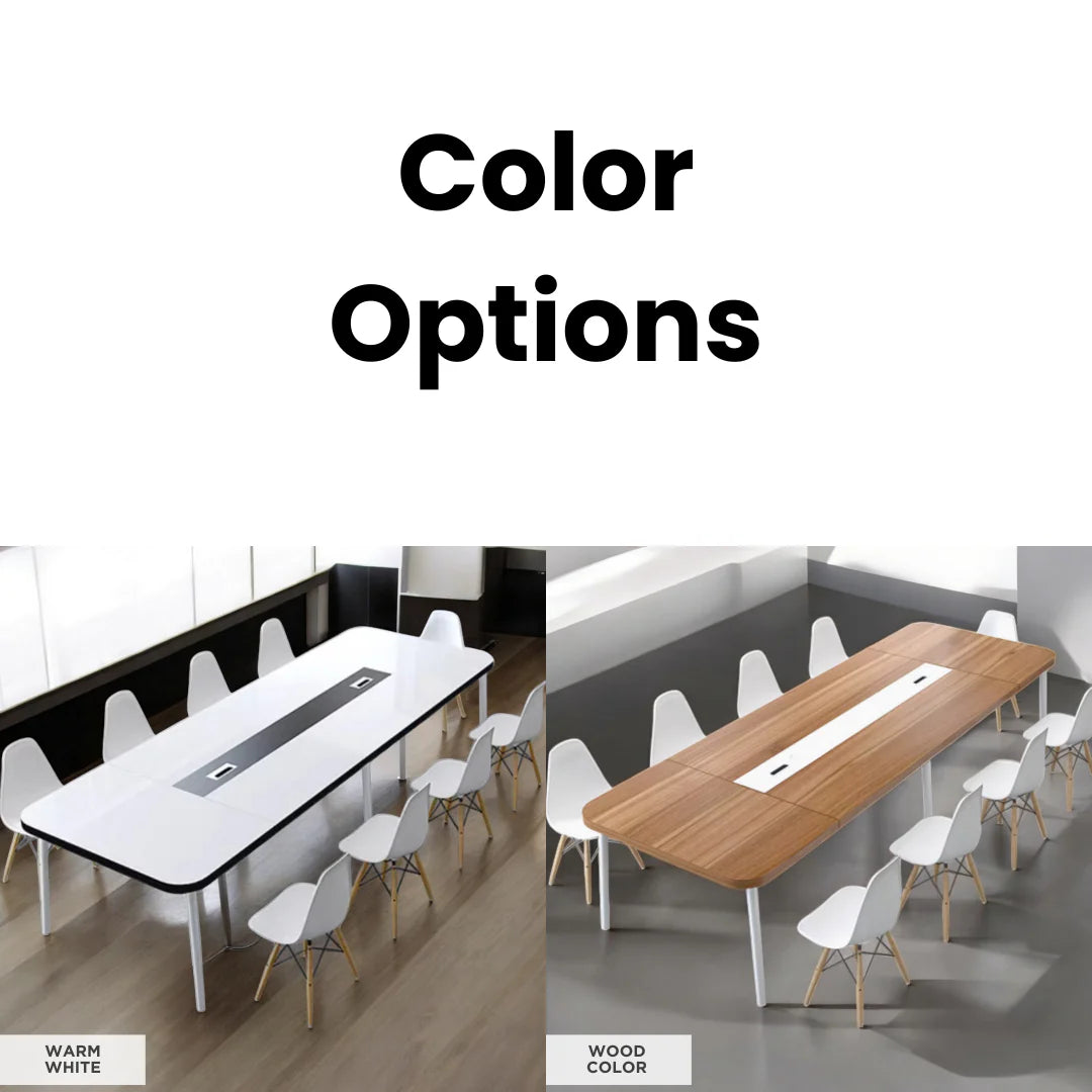Conference Table for Office Furniture Made in Particle Board with wire Manager High Quality Material