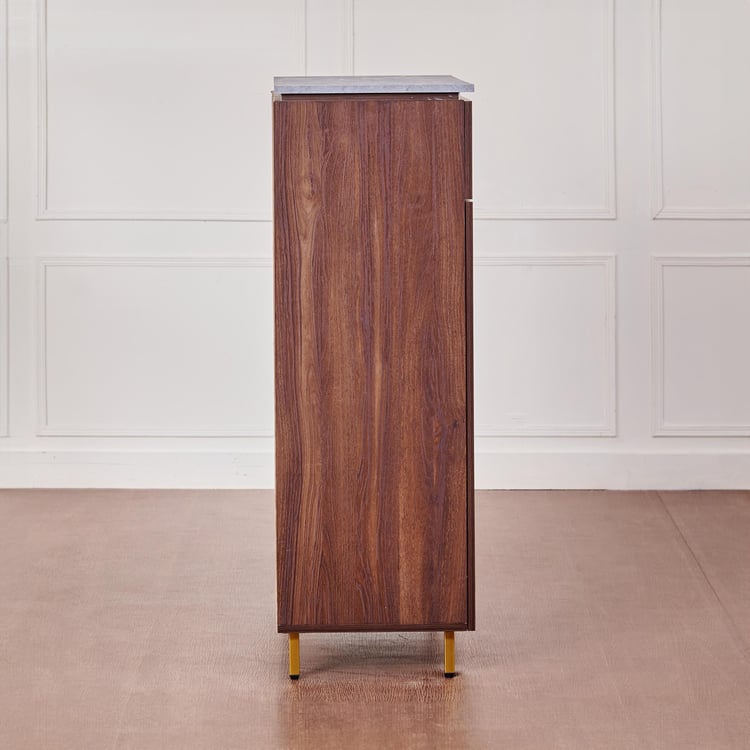 Wooden Shoes Storage Cabinet with Wooden Shelves, Long-Lasting Finish and Spacious Design