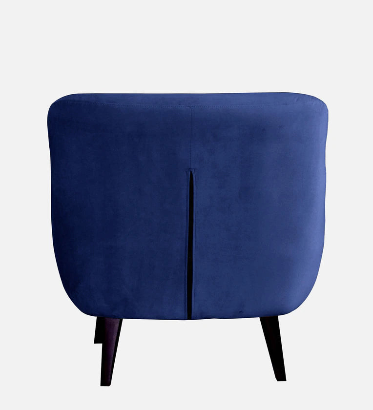 Lounge Chair For Home Furniture Premium & Durable Design Tufted Buttons Armchair Upholstery Velvet Comfortable Seating for Living Room &amp; Offices - Blue