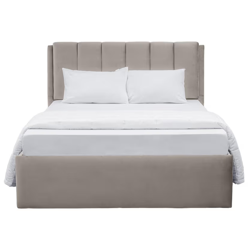 Premium Wooden King Size Bed Made in Wooden with Upholstered and Storage with Hydraulic Lift Mechanism